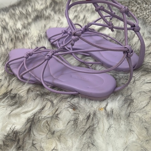 Vince Womens Kenna Purple Ankle Strap Sandals - Picture 7 of 12